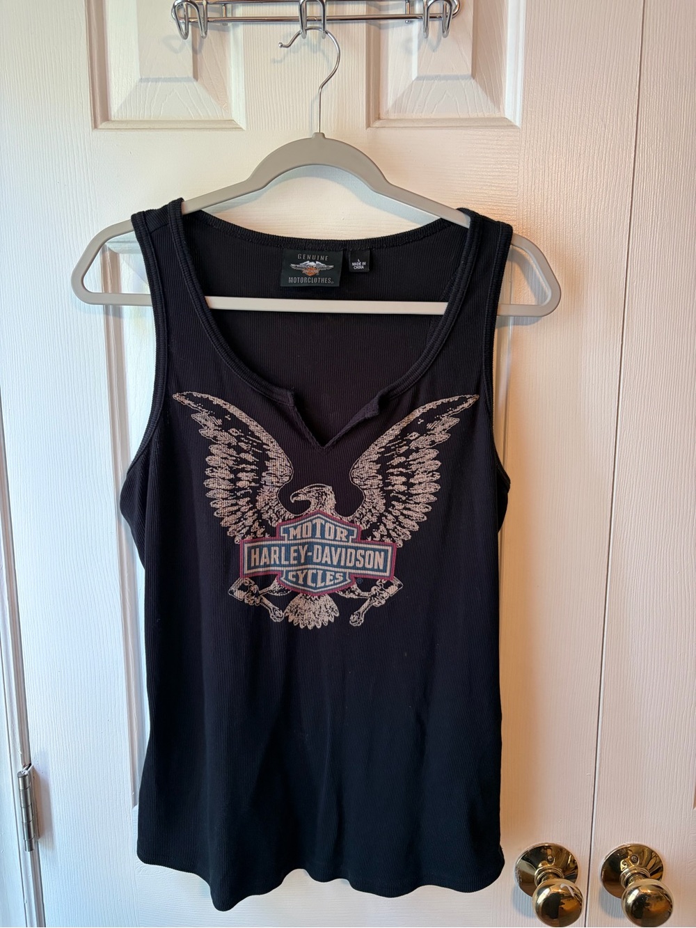 Harley-Davidson Black Ribbed Tank Top